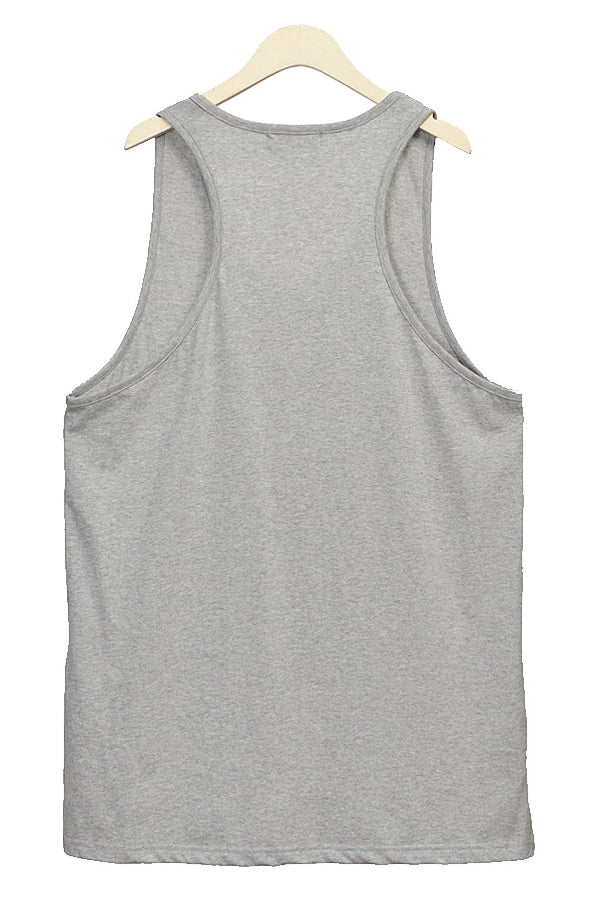 White Black Heather Gray Casual Sleeveless Tshirts Mens Tees Tanks Tops Basic Made in Korea 100% Washed Cotton Loose fitted