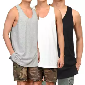 White Black Heather Gray Casual Sleeveless Tshirts Mens Tees Tanks Tops Basic Made in Korea 100% Washed Cotton Loose fitted