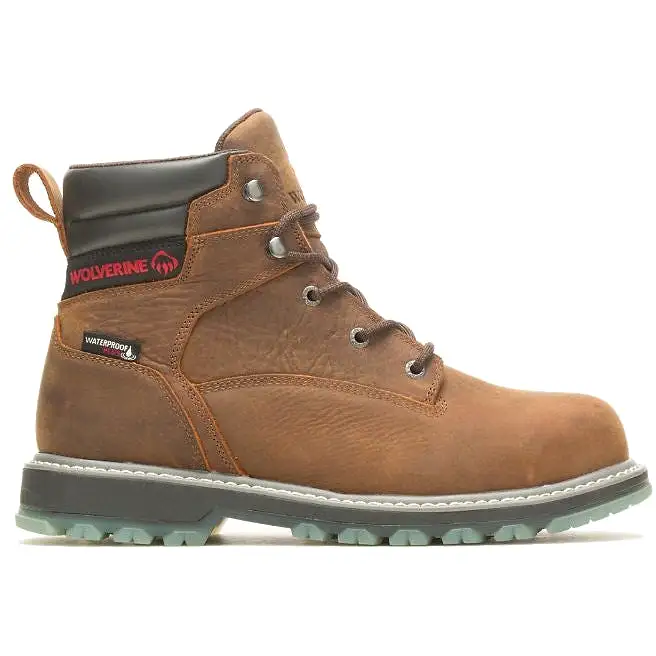 Wolverine Men's Floorhand Lx 6 Steel Toe WP Work Boot -Brown- W231016