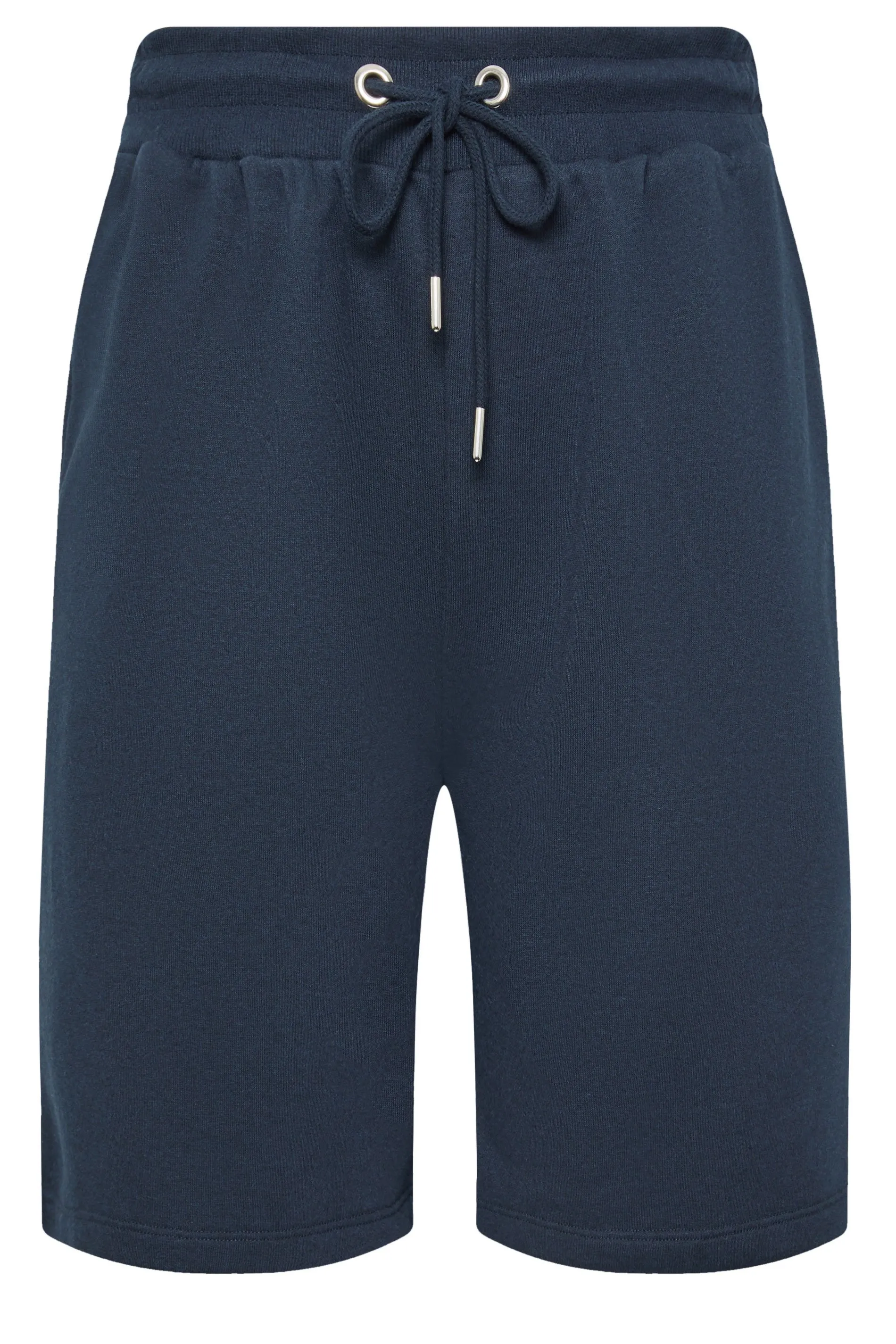 YOURS Curve Navy Blue Elasticated Jogger Shorts